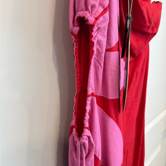 Farm Rio One-Shoulder Cutout Flower Dress - Picture 7 of 8